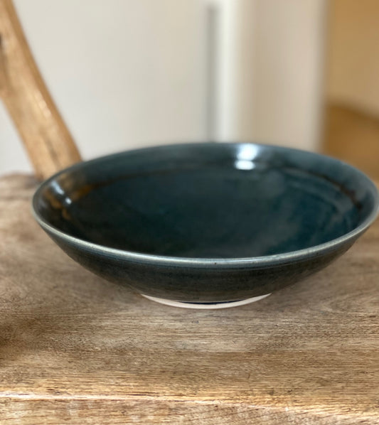 Dark blue wide bowl, Iona Ceramics