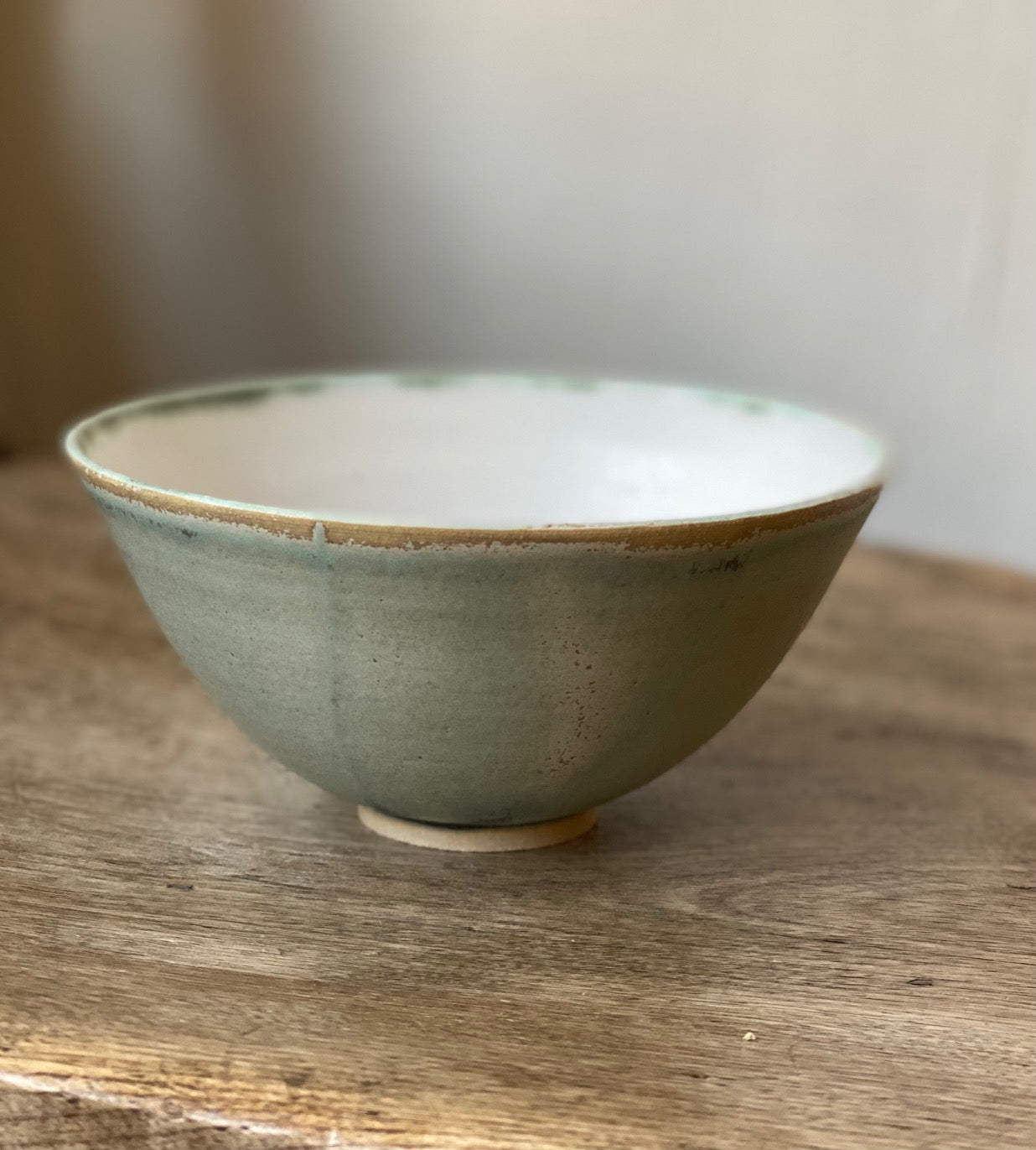 Pale blue bowl