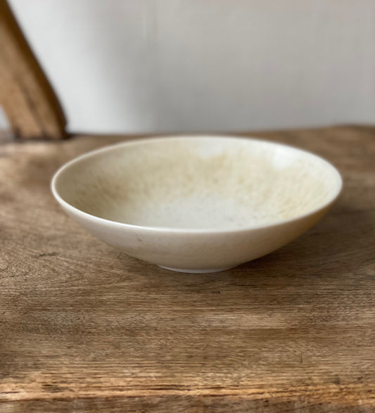 Rust porcelain saucer bowl, Iona Ceramics