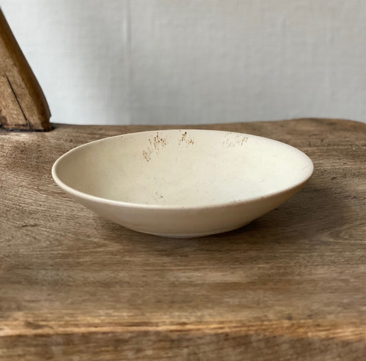 Rust porcelain saucer bowl, Iona Ceramics