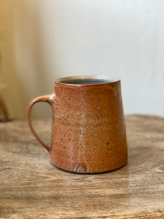 Orange Shino Mug, Iona Ceramics