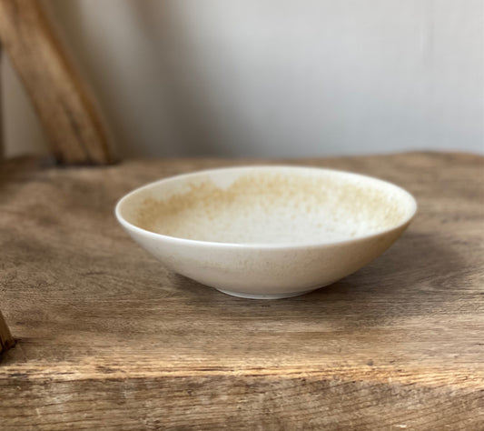 Rust saucer bowl Iona Ceramics